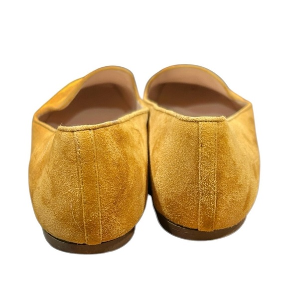 J. Crew Suede Smoking Slipper 9 Camel Loafers Slip On Classic Flats Womens Prep - Picture 7 of 8